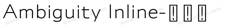 Ambiguity Inline字体转换